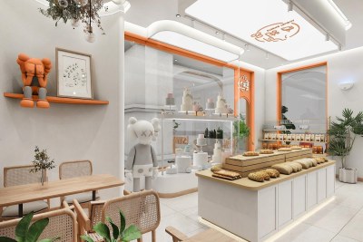 现代甜品面包店3D模型下载